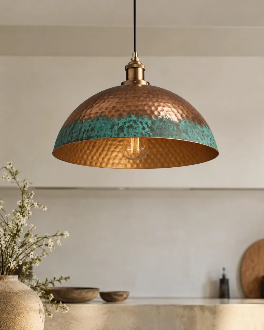 Palmakesh lighting in a calm interior